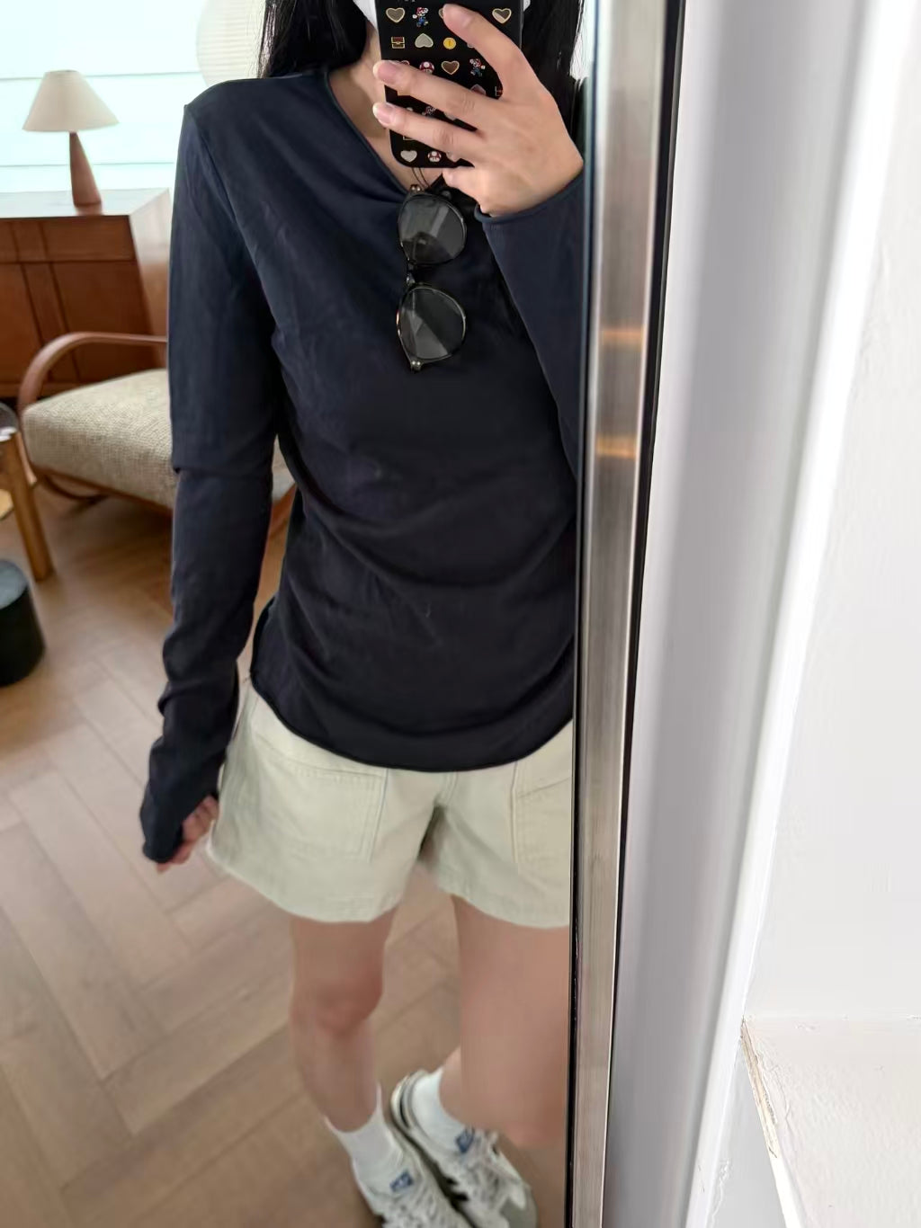 Slim Fit Long Sleeve Tee - lifestyle shot 1