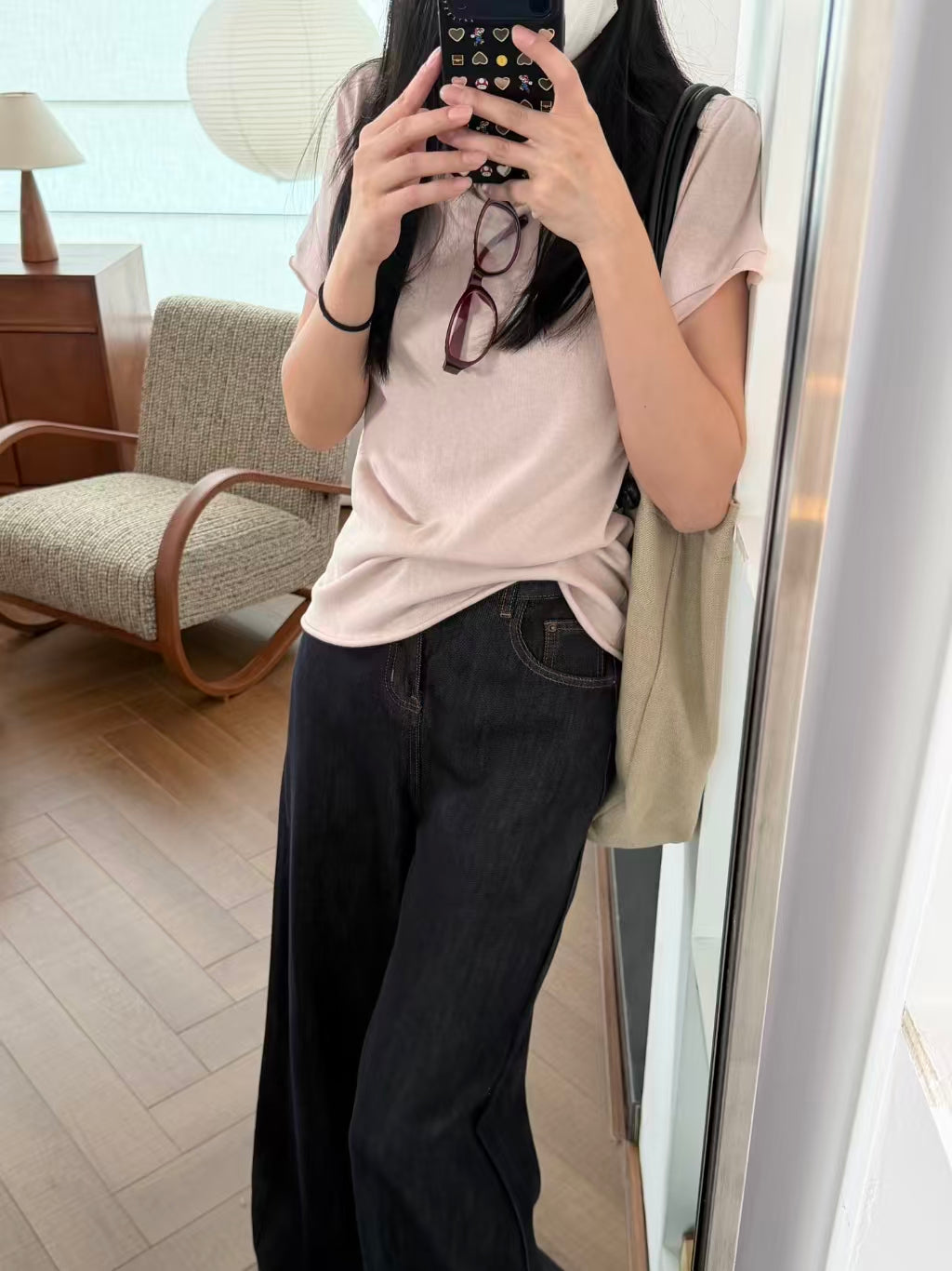 High-Waist Wide-Leg Tencel Pants