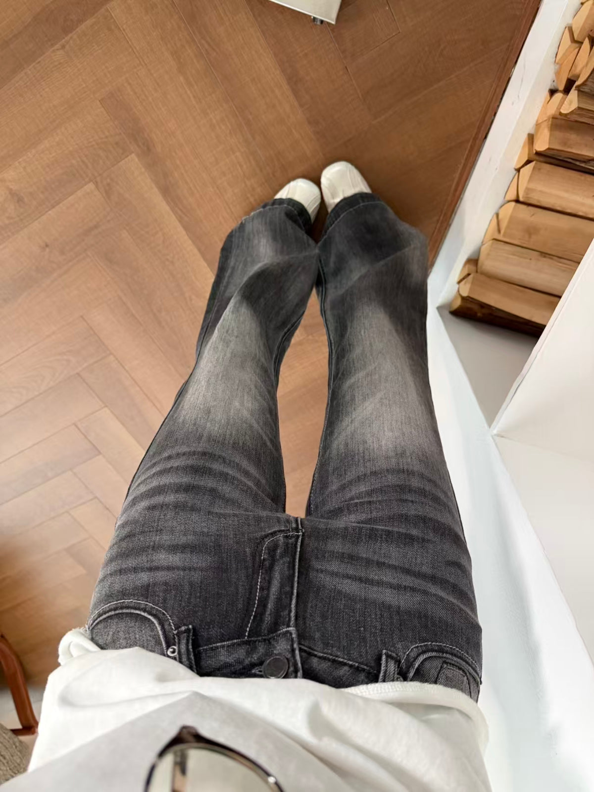 Vintage Wash Flare Jeans - size chart