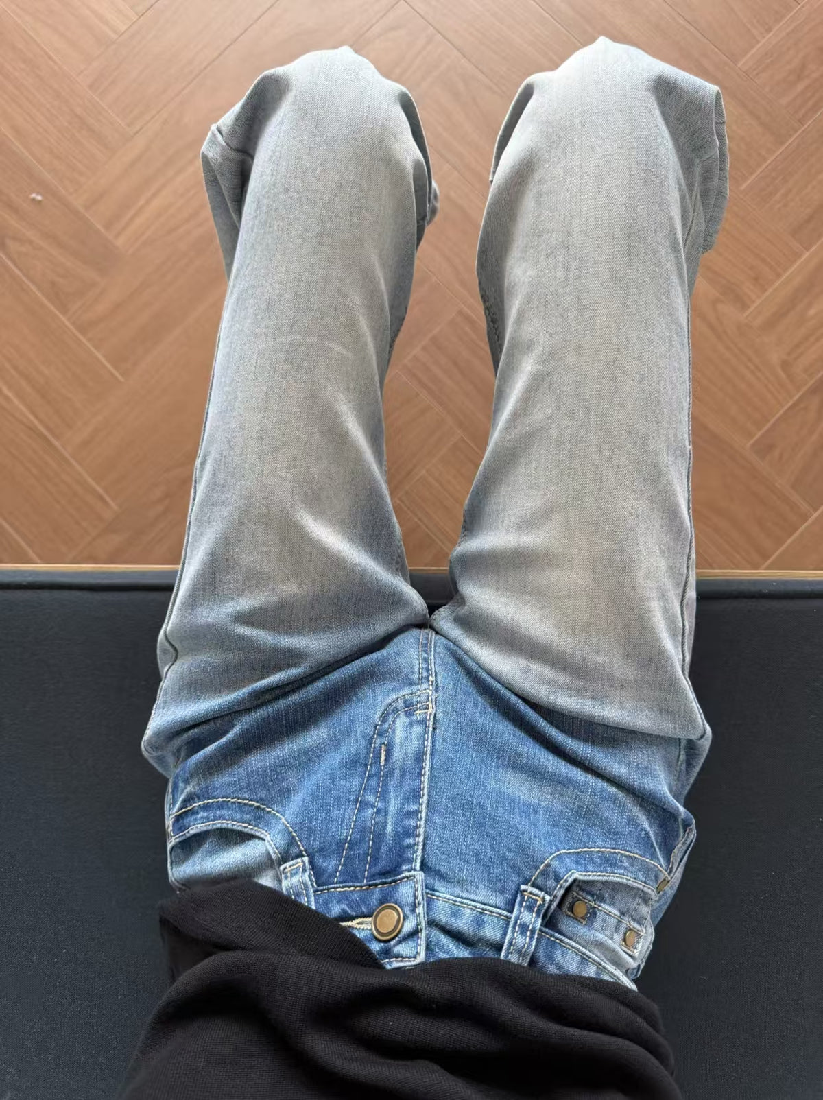 Low Rise Light Wash Flare Jeans - care instructions