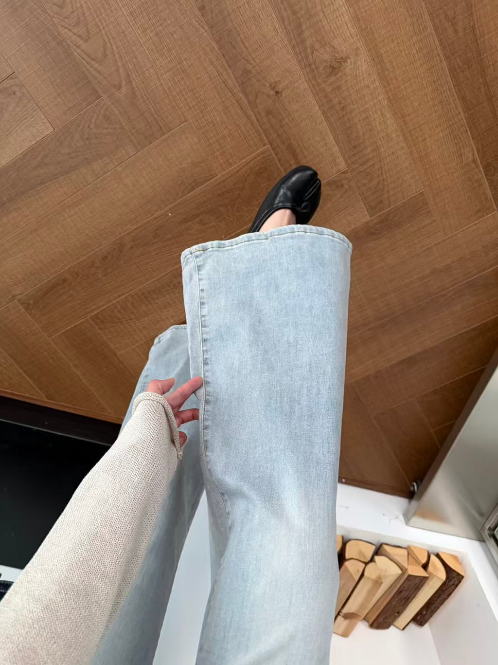 High Waist Flare Wide Leg Jeans - size chart