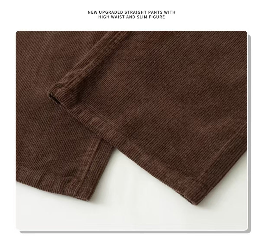 High Waist Corduroy Wide Leg Pants - additional detail