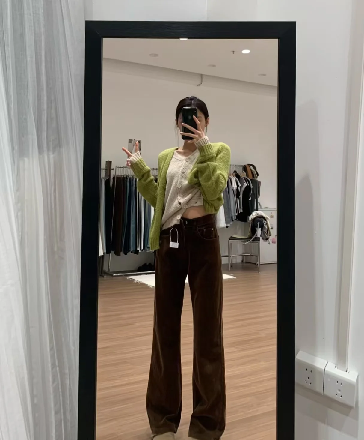 High Waist Corduroy Wide Leg Pants - kcplan